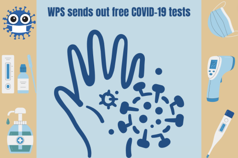 Assistant Superintendent Parry Graham sends an email to Wayland Public Schools families regarding the distribution of free at-home COVID-19 tests.