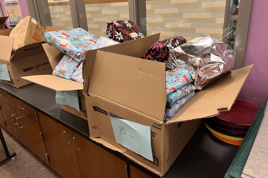 Wayland High Schools language department collects gifts for the annual Yawkey Center gift drive. “The gift drive spreads the holiday cheer and helps some families who are a little bit less fortunate,” Spanish teacher Nicole Haghdoust said.