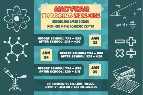 From Monday, Jan. 23 until Wednesday, Jan. 25, the Academic Center will be hosting midterm review sessions. “Come check out the review sessions,” Academic Center coordinator Aimee Lima said.