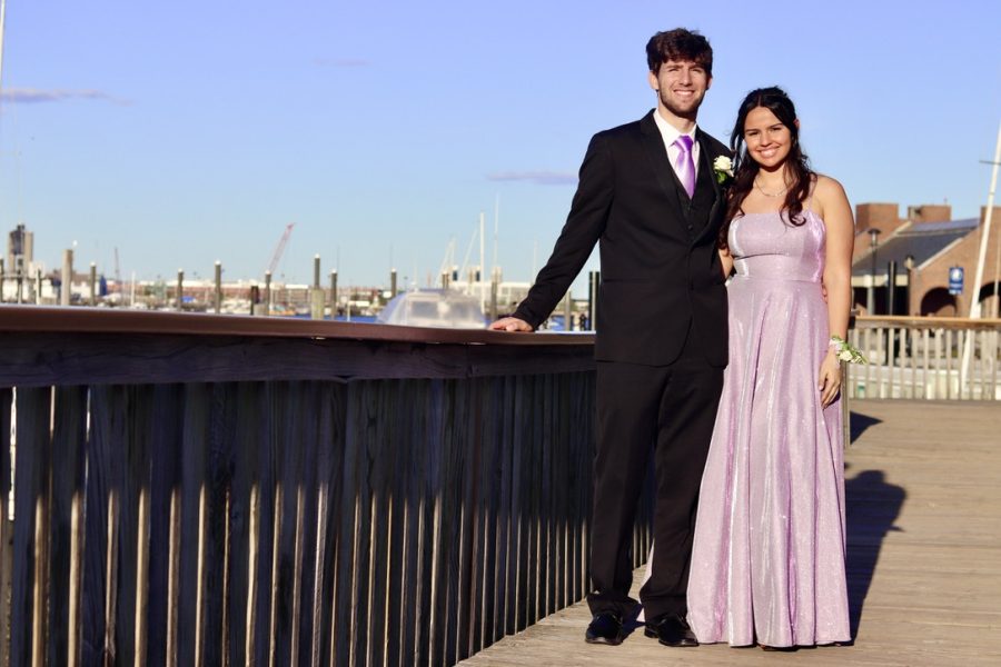 Senior Emily Campos (right) and her date