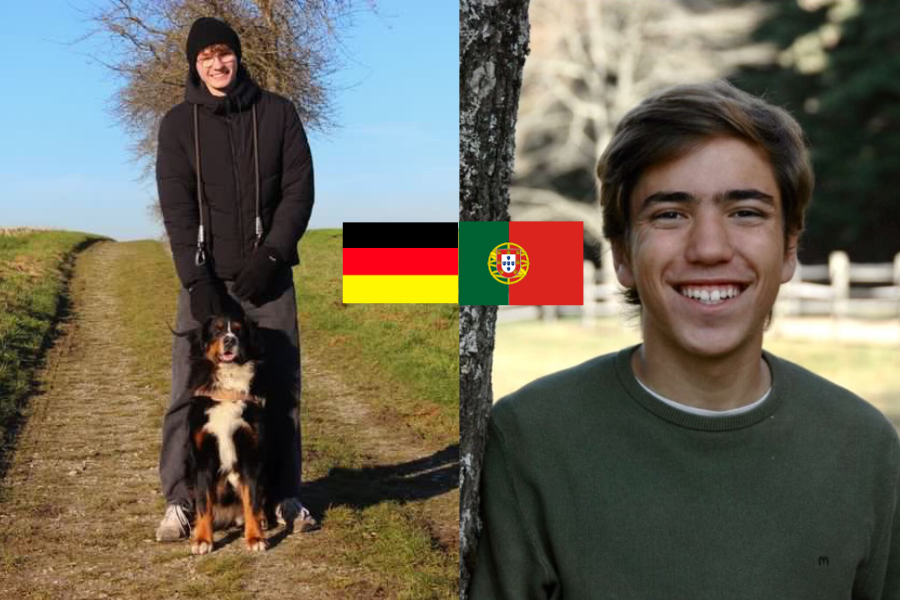 About three weeks before the start of the school year, senior Henrique Abecasis and junior Philipp Knecht moved to Wayland from Portugal and Germany, respectively, to begin their exchange year. 
