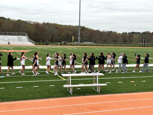 Wayland girls lacrosse defeated CRL with a final score of 15-2.