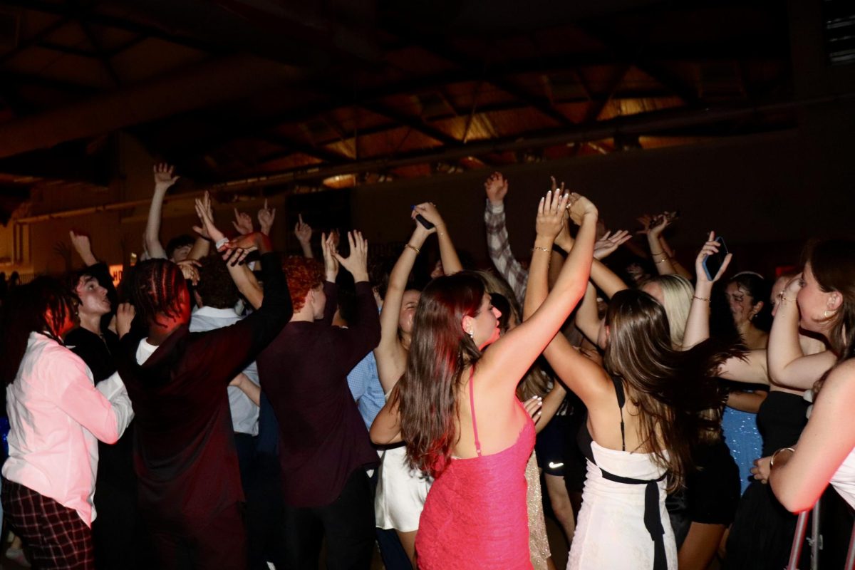 Students form a dance circle.