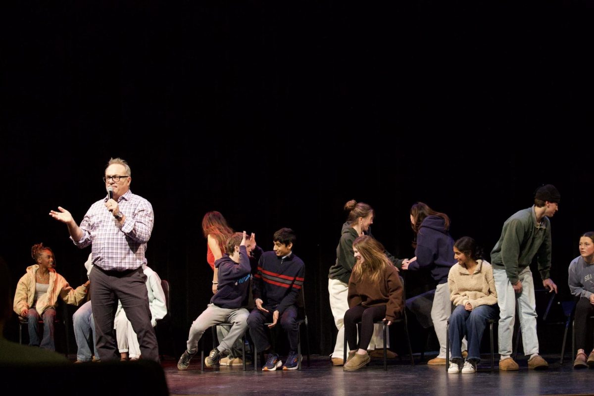 “I’ve never seen that before”: Hypnotist Peter Gross hypnotises WHS students