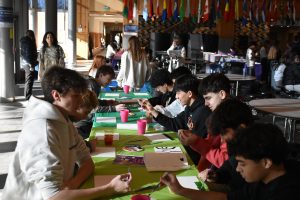 Gay Straight Alliance Club adds vibrance to the commons with “Sip and Paint” event