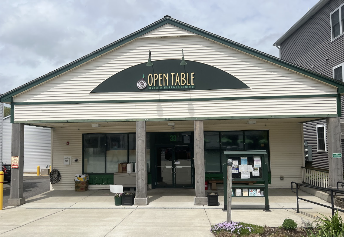 Open Table sits at its location in Maynard, Massachusetts. This organization was founded by a local MA resident, now operating for 36 years. 