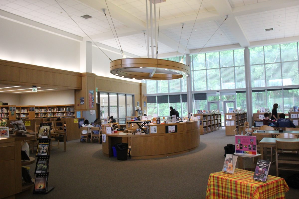 During the 2024-2025 school year, approximately 400 students came into the library every day, but since the start of this school year, attendance has dropped due to the ban on cell phone use in the library.