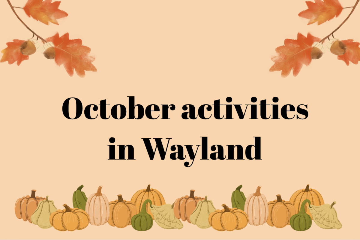 In Wayland, there are several events for residents during the month of October. Join WSPN's Karis Tam as she lists out the activities. 