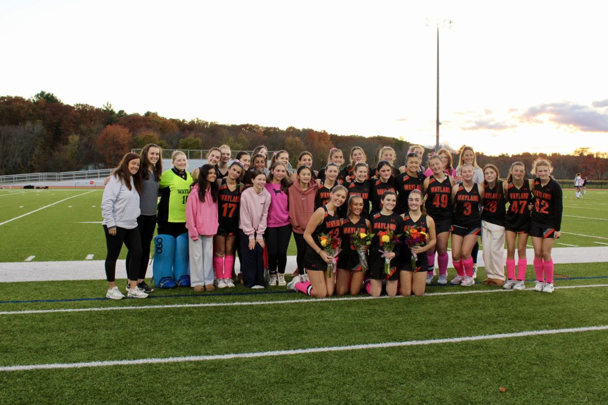 This year, the Wayland team is made out of a JV team and a varsity team. There is a wide range of grades from eighth grade to twelfth grade that make up the teams. " [What] I will miss most [about the seniors] is their willingness to be involved," sophomore Mackenzie Grogan said. "Whether it was with school drama or referee frustration, they were really good at listening and giving good advice."