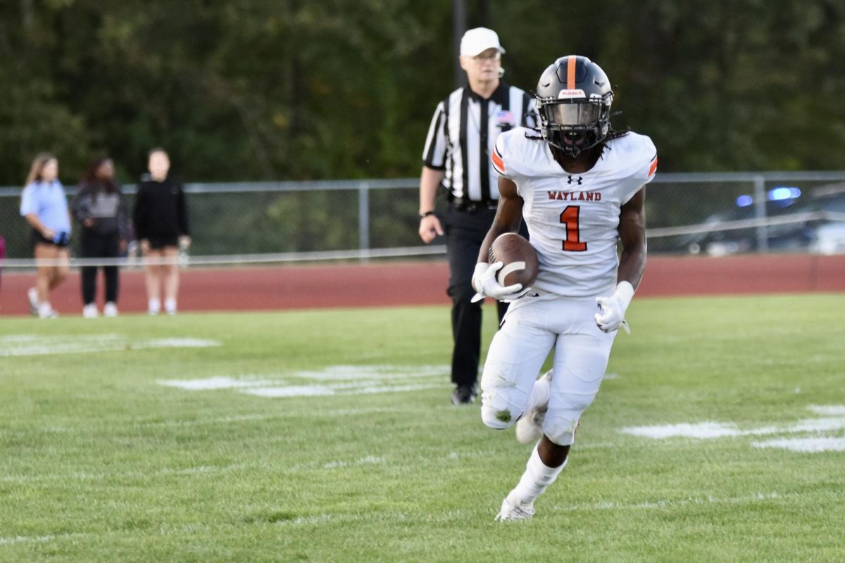 Junior captain Brajae Walton led Wayland on the ground with 11 rushes for 60 yards and one touchdown.