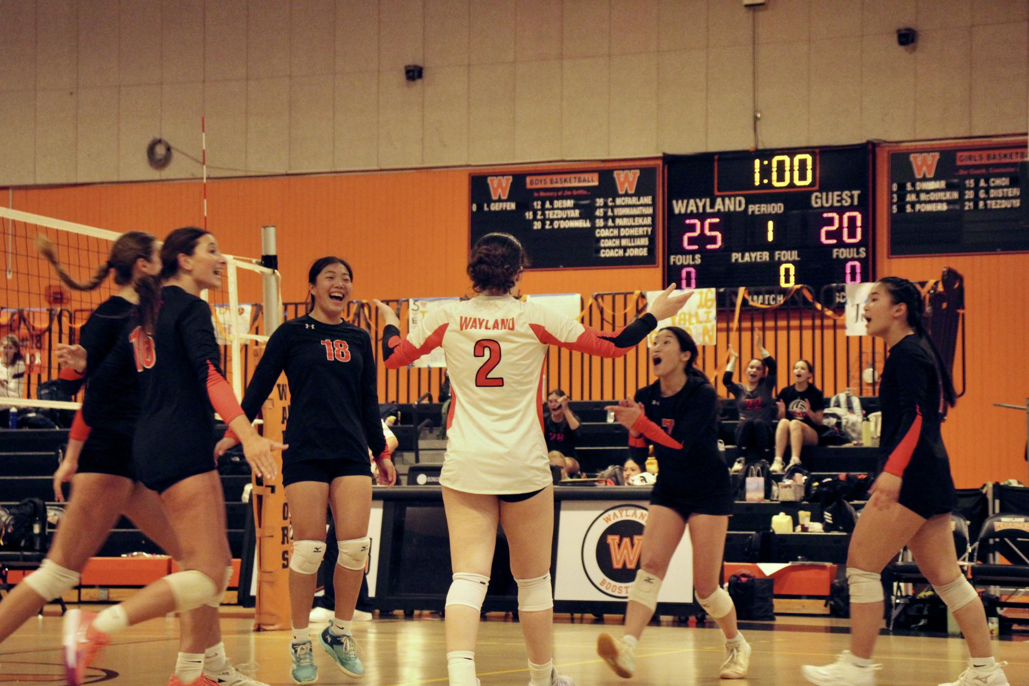 On Wednesday, Nov. 12, the girls varsity volleyball team swept Longmeadow in straight sets to advance to the MIAA Division II Championship. Last year, Wayland made it to the Final Four before losing to Medfield.