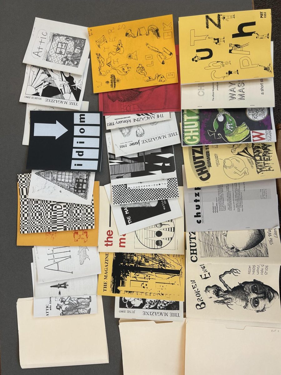 The WHS literary arts magazine traces all the way back to 1966. Over the years, the names have changed. The last known issue was in 2006. 