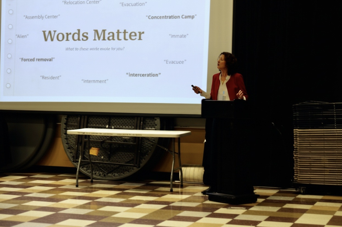 Wayland High School Principal Allyson Mizoguchi discusses the internment of Japanese Americans and how language was used to downplay their forced removal into prison-like camps.

“I think it's worth thinking about how this language has evolved and how the language was used back then,” Mizoguchi said. “And how we've learned to reconcile [with] how those words sort of hid actual meaning back in the past.”