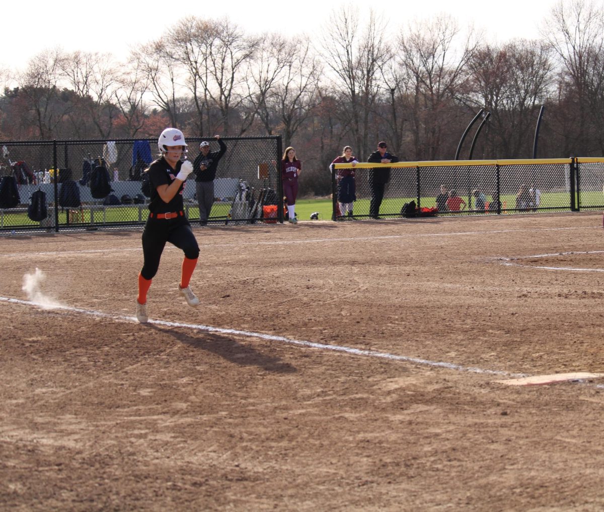 Wayland's first game was scheduled to be on Wednesday, April 1, against Lynn Classical High School, but after rain early in the game, the game was suspended.
