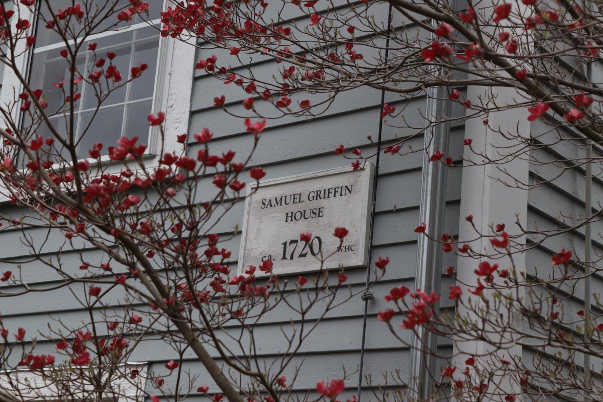 This photo features the historical house plaque on Samuel Griffin's House. "Historical houses say a lot about the history of the land and the people who came before us, and there's a lot of good solid workmanship that goes into the old houses that you don't see much [of] today," Scola said.